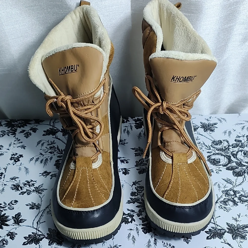Khombu Brown‎ and Black Snow Boots
